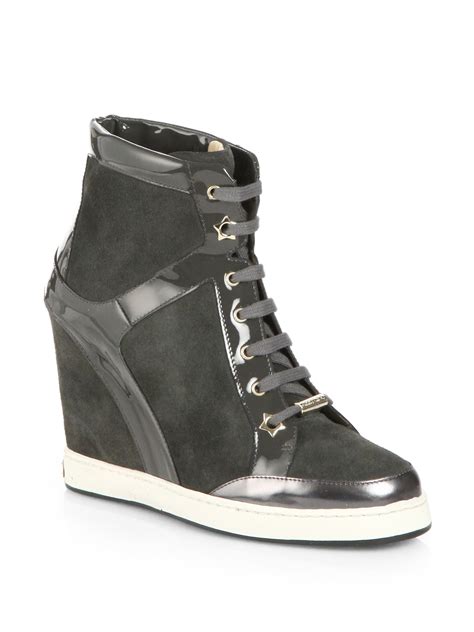cheap jimmy choo wedge trainers